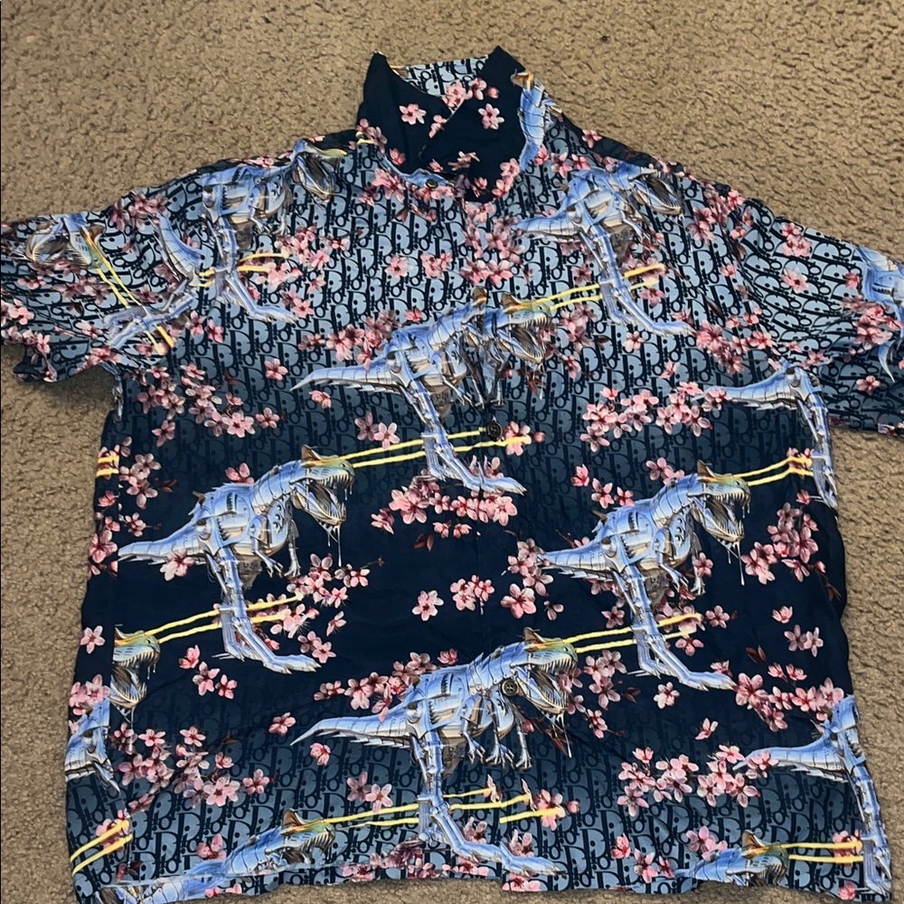 Dior Floral Print Shirt ( Large )